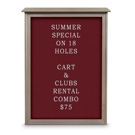United Visual Products Indoor Enclosed Combo Board, 72"x36", White Frame/Grey & Keylime UVCB7236W-GREY-KEYLIME